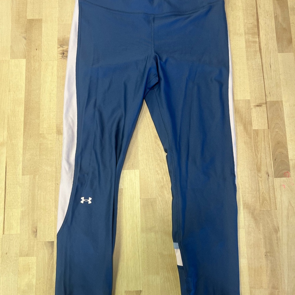 Under Armour Blue and White Leggings